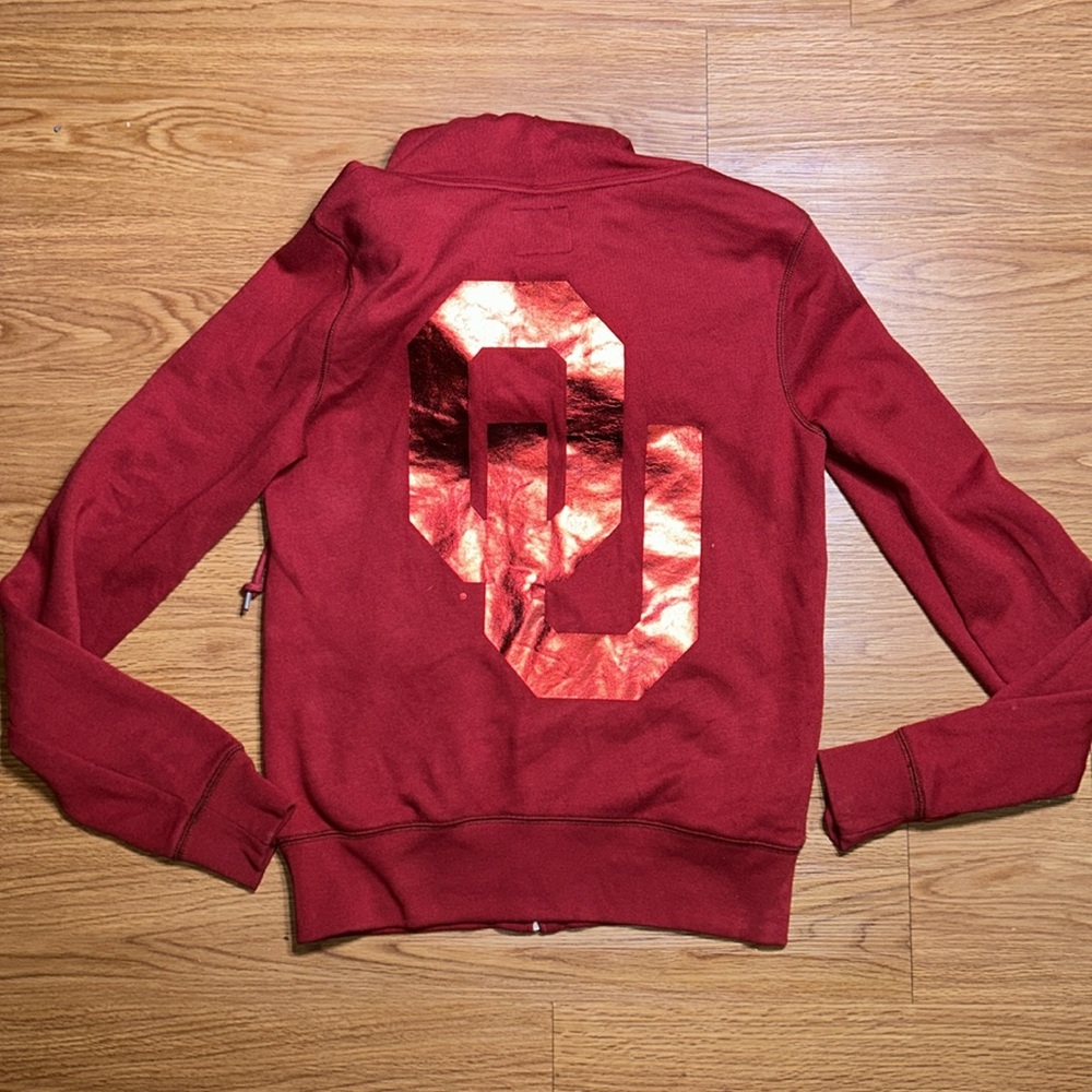 Pink Victoria Secret Oklahoma Sooners Hoodie - Picture 6 of 7